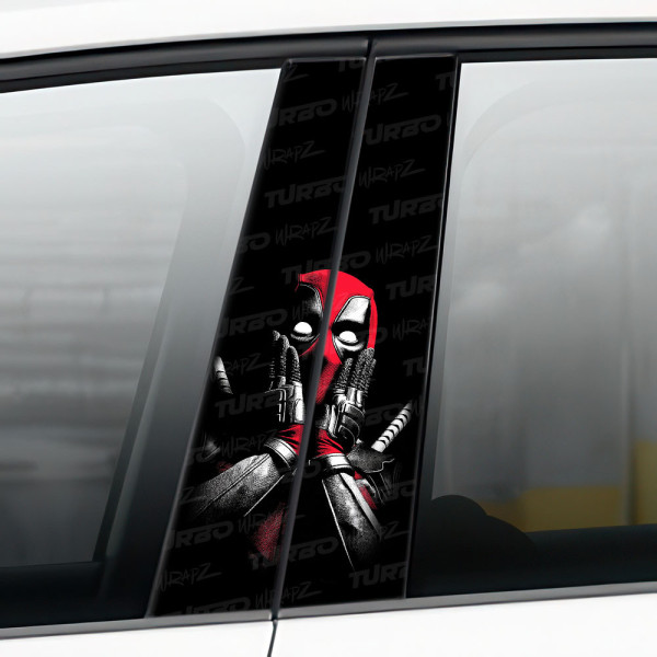 Naklejka na słupek samochodowy Deadpool | TurboWrapz.com