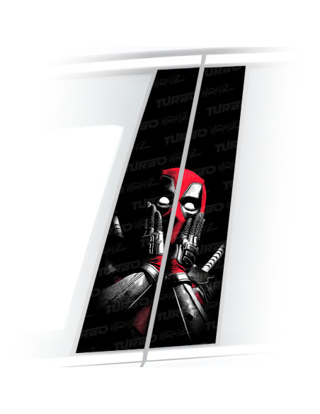 Naklejka na słupek samochodowy Deadpool | TurboWrapz.com