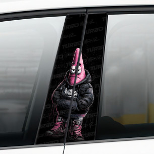 Naklejka na słupek samochodowy Patryk Huligan | TurboWrapz.com 2