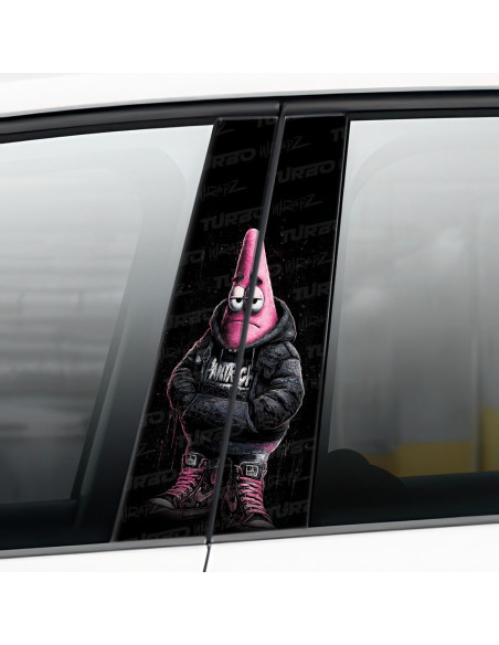 Naklejka na słupek samochodowy Patryk Huligan | TurboWrapz.com