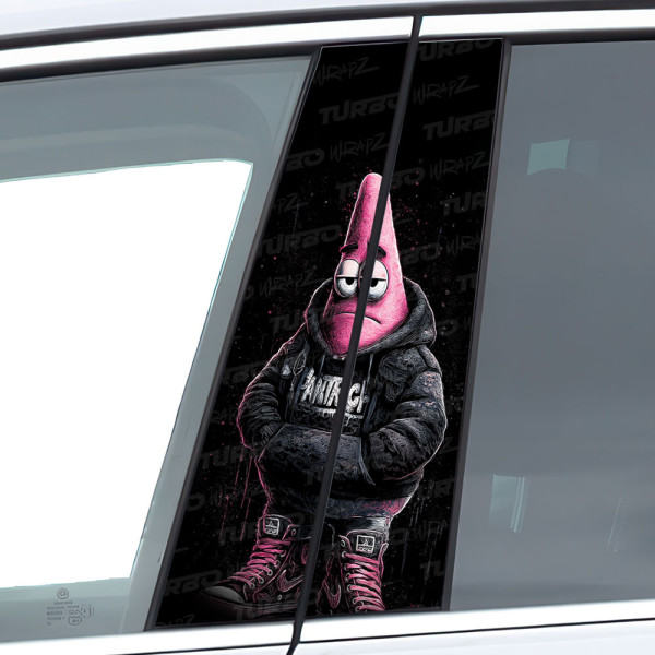 Naklejka na słupek samochodowy Patryk Huligan | TurboWrapz.com