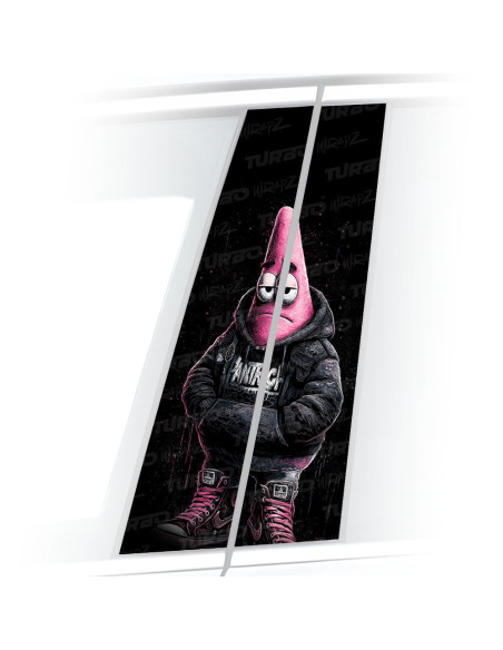 Naklejka na słupek samochodowy Patryk Huligan | TurboWrapz.com