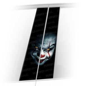 Naklejka na słupek samochodowy Klaun | TurboWrapz.com