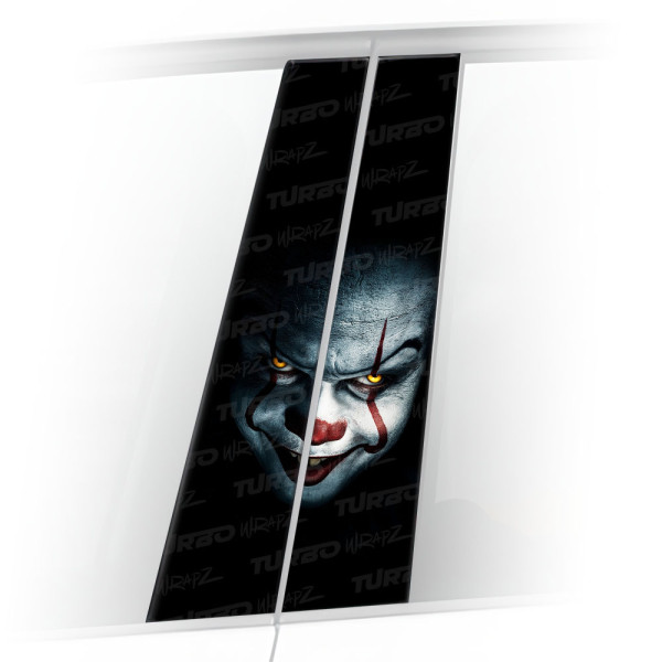 Naklejka na słupek samochodowy Klaun | TurboWrapz.com