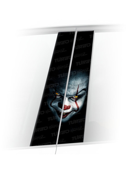 Naklejka na słupek samochodowy Klaun | TurboWrapz.com