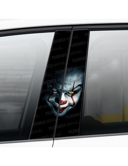 Naklejka na słupek samochodowy Klaun | TurboWrapz.com