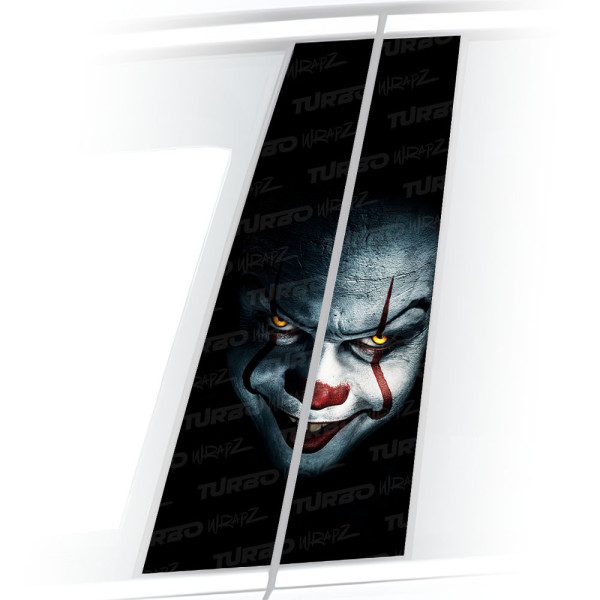 Naklejka na słupek samochodowy Klaun | TurboWrapz.com