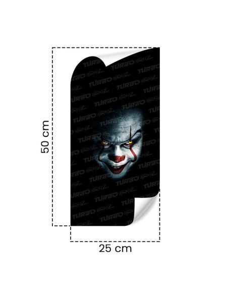 Naklejka na słupek samochodowy Klaun | TurboWrapz.com