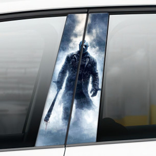 Naklejka na słupek samochodowy Jason Voorhees 2 - Piątek trzynastego | TurboWrapz.com 2