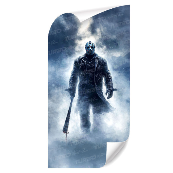 Naklejka na słupek samochodowy Jason Voorhees 2 - Piątek trzynastego | TurboWrapz.com