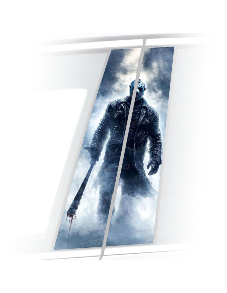 Naklejka na słupek samochodowy Jason Voorhees 2 - Piątek trzynastego | TurboWrapz.com