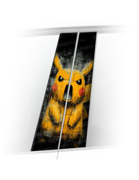 Sticker for car pillar Wkurzony Pikachu | TurboWrapz.com