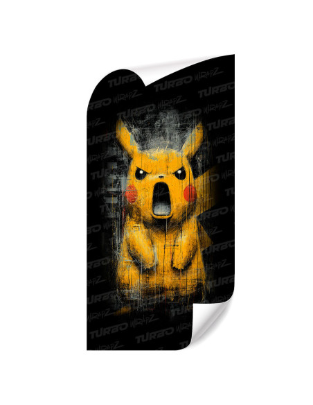 Sticker for car pillar Wkurzony Pikachu | TurboWrapz.com