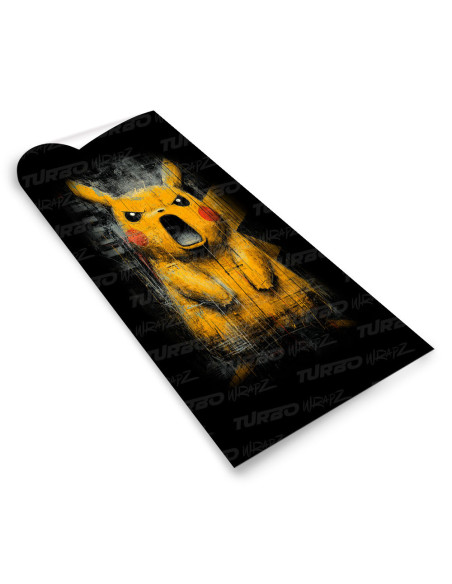 Sticker for car pillar Wkurzony Pikachu | TurboWrapz.com
