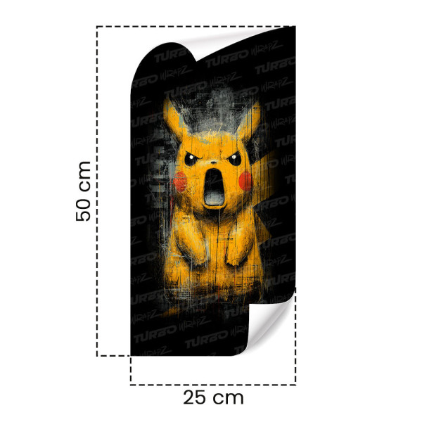 Sticker for car pillar Wkurzony Pikachu | TurboWrapz.com