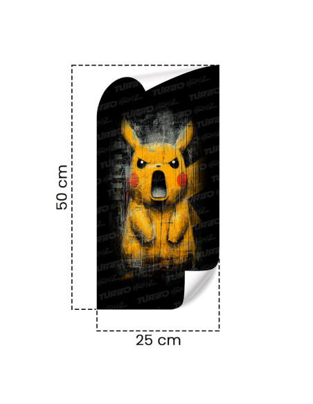 Sticker for car pillar Wkurzony Pikachu | TurboWrapz.com