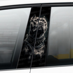 Naklejka na słupek samochodowy Pitbull | TurboWrapz.com 2