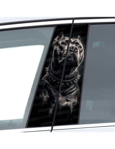 Sticker for car pillar Pitbull | TurboWrapz.com