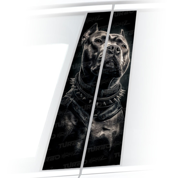 Sticker for car pillar Pitbull | TurboWrapz.com