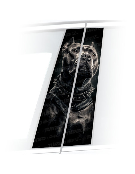 Naklejka na słupek samochodowy Pitbull | TurboWrapz.com