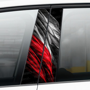 Naklejka na słupek samochodowy Polska - flaga 2 | TurboWrapz.com 2