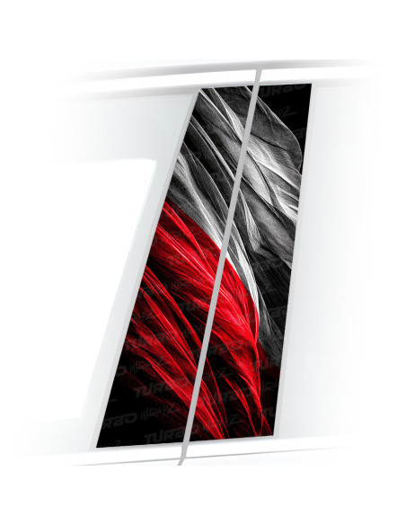 Sticker for car pillar Polska - flaga 2 | TurboWrapz.com