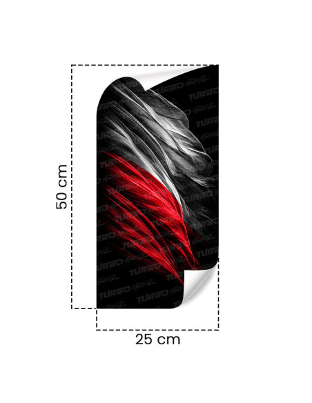 Naklejka na słupek samochodowy Polska - flaga 2 | TurboWrapz.com