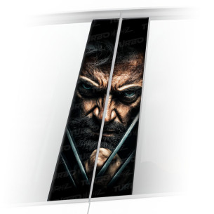 Naklejka na słupek samochodowy Wolverine 2 | TurboWrapz.com