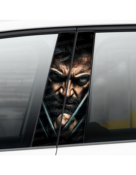 Naklejka na słupek samochodowy Wolverine 2 | TurboWrapz.com