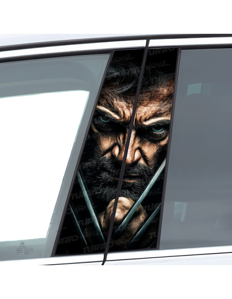 Sticker for car pillar Wolverine 2 | TurboWrapz.com