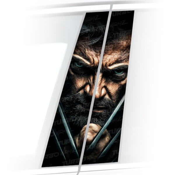 Naklejka na słupek samochodowy Wolverine 2 | TurboWrapz.com
