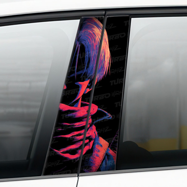 Sticker for car pillar Trunks | TurboWrapz.com