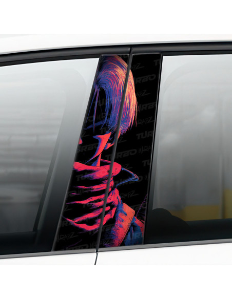 Sticker for car pillar Trunks | TurboWrapz.com