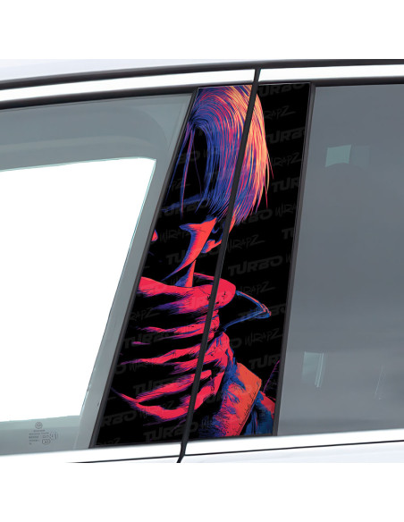 Sticker for car pillar Trunks | TurboWrapz.com