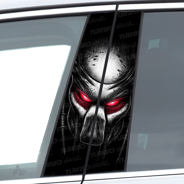 Sticker for car pillar Predator 2 | TurboWrapz.com