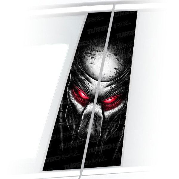 Sticker for car pillar Predator 2 | TurboWrapz.com