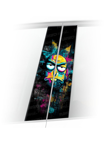 Sticker for car pillar Rick | TurboWrapz.com
