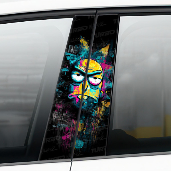 Sticker for car pillar Rick | TurboWrapz.com