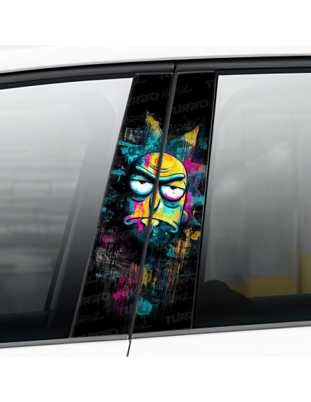 Sticker for car pillar Rick | TurboWrapz.com
