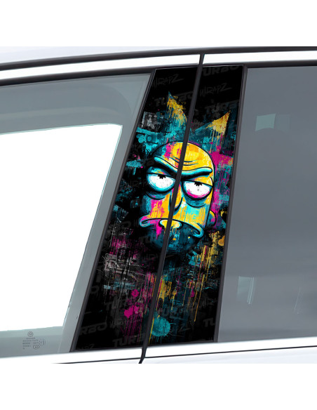 Sticker for car pillar Rick | TurboWrapz.com