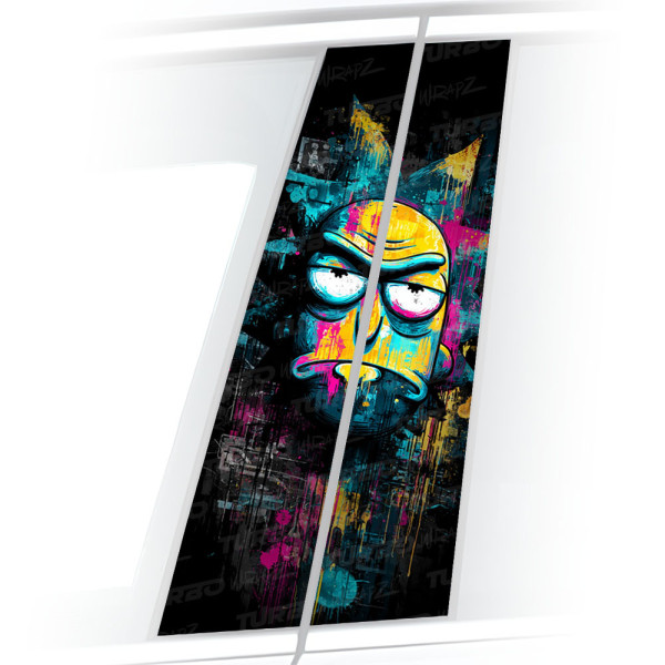 Sticker for car pillar Rick | TurboWrapz.com