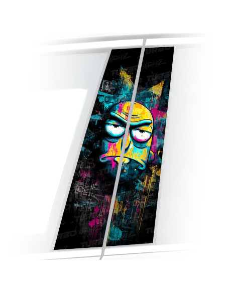 Sticker for car pillar Rick | TurboWrapz.com