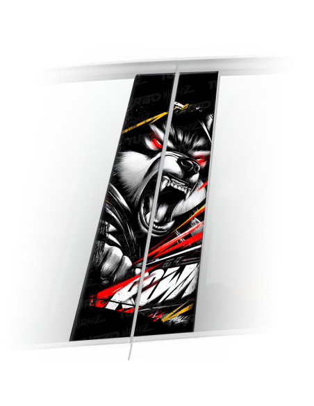 Naklejka na słupek samochodowy Wilkołak | TurboWrapz.com