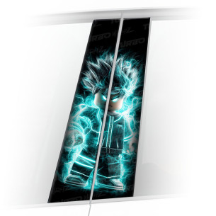 Sticker for car pillar Ludzik Lego Cyber | TurboWrapz.com