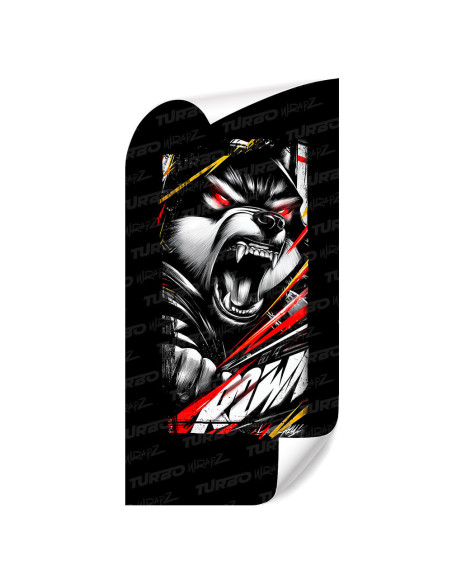 Naklejka na słupek samochodowy Wilkołak | TurboWrapz.com