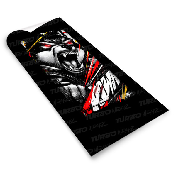 Naklejka na słupek samochodowy Wilkołak | TurboWrapz.com