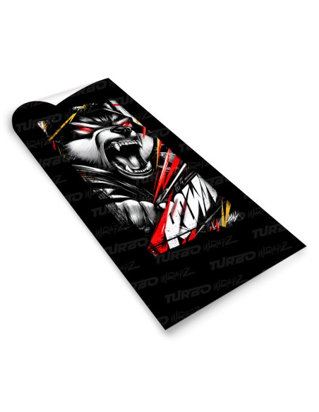 Naklejka na słupek samochodowy Wilkołak | TurboWrapz.com