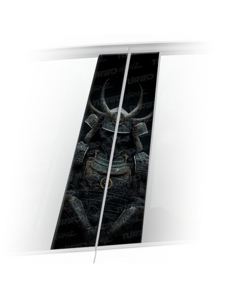 Naklejka na słupek samochodowy Mistyczny samuraj | TurboWrapz.com