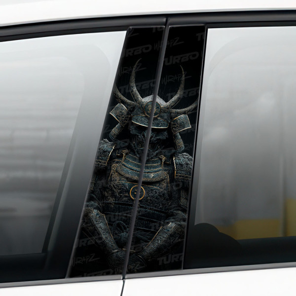 Sticker for car pillar Mistyczny samuraj | TurboWrapz.com