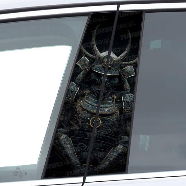 Naklejka na słupek samochodowy Mistyczny samuraj | TurboWrapz.com